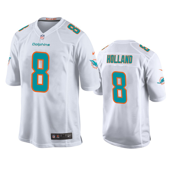 Miami Dolphins Jevon Holland #8 White Limited Jersey