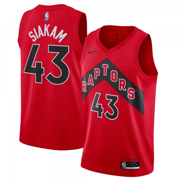 Men's Toronto Raptors Pascal Siakam Nike Red 2020/21 Icon Swingman Jersey