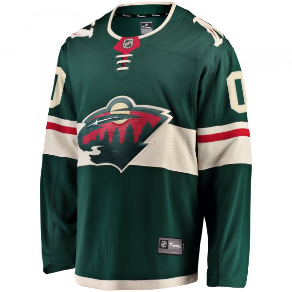 Men's Minnesota Wild Fanatics Green Home Breakaway Custom Jersey