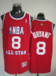 Mitchell And Ness Men's Los Angeles Lakers #8 Kobe Bryant Red 2003 All Star Stitched NBA Jersey