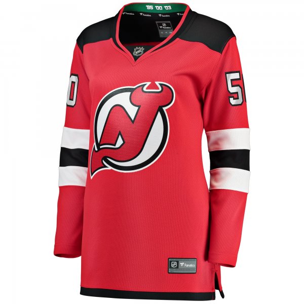 Women's New Jersey Devils Nico Daws Fanatics Red Home Breakaway Player Jersey