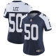 Nike Dallas Cowboys #50 Sean Lee Navy Blue Thanksgiving Women's Stitched NFL Vapor Untouchable Limited Throwback Jersey