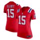 Women's New England Patriots Ezekiel Elliott Nike Red Alternate Game Player Jersey