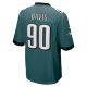 Men's Philadelphia Eagles Jordan Davis Nike Green Player Game Jersey