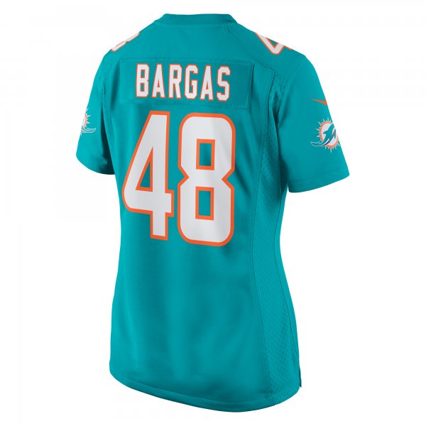 Women's Miami Dolphins Jake Bargas Nike Aqua Home Game Player Jersey