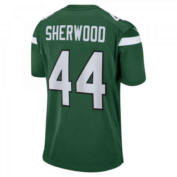 Men's New York Jets Jamien Sherwood Nike Gotham Green Game Jersey