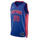 Unisex Detroit Pistons Jaden Ivey Nike Blue 2022 NBA Draft First Round Pick Swingman Jersey - Icon Edition