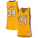 Women's Los Angeles Lakers Shaquille O'Neal Mitchell & Ness Gold 1999/00 Hardwood Classics Swingman Jersey