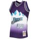 Men's Utah Jazz Karl Malone Mitchell & Ness Purple 1996/97 Hardwood Classics NBA 75th Anniversary Diamond Swingman Jersey