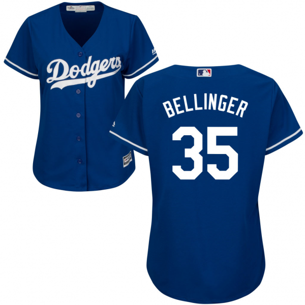 Los Angeles Dodgers #35 Cody Bellinger Women's Royal Alternate Cool Base Jersey