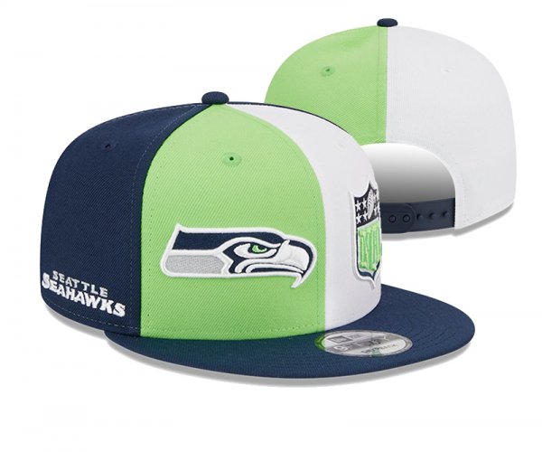 Seattle Seahawks Dark Blue Green And White Cap