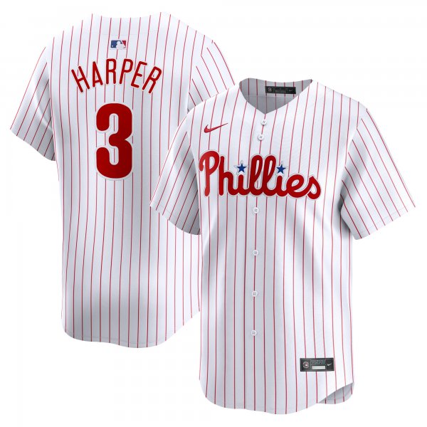 Men's Philadelphia Phillies Bryce Harper Nike White Home Limited Player Jersey