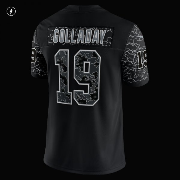 Men's New York Giants Kenny Golladay Nike Black RFLCTV Limited Jersey