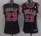 Chicago Bulls #23 Michael Jordan Black Women's Fashion Stitched NBA Jersey