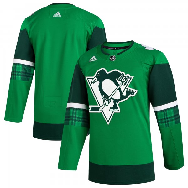 Men's Pittsburgh Penguins  adidas Kelly Green 2023 St. Patrick's Day Primegreen Jersey