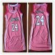 Women's Los Angeles Lakers #24 Kobe Bryant Pink NBA Dress Jersey