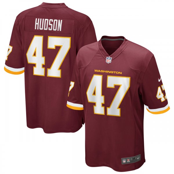 Men's Nike Khaleke Hudson Washington Football Team Burgundy Game Player Jersey