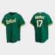 Men's Oakland Athletics #17 Elvis Andrus Kelly Green Alternate MLB Jersey