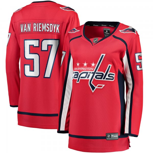 Women's Washington Capitals Trevor van Riemsdyk Fanatics Red Home Breakaway Jersey