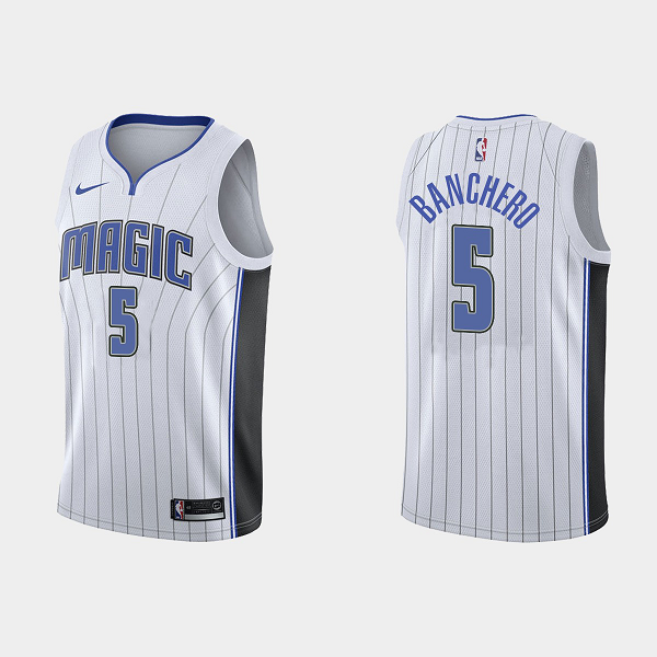 Men's Orlando Magic Paolo Banchero #5 Association Edition White Swingman NBA Jersey