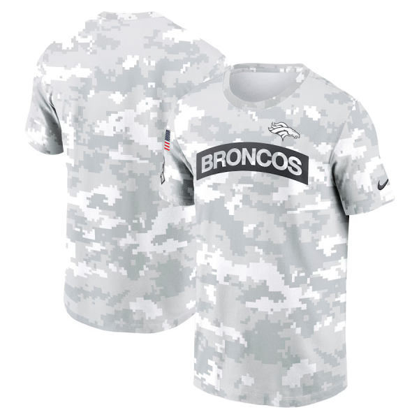 Men's Nike Arctic Camo Denver Broncos 2024 Salute To Service Performance T-Shirt