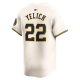 Men's Milwaukee Brewers Christian Yelich Nike Cream Home Limited Player Jersey