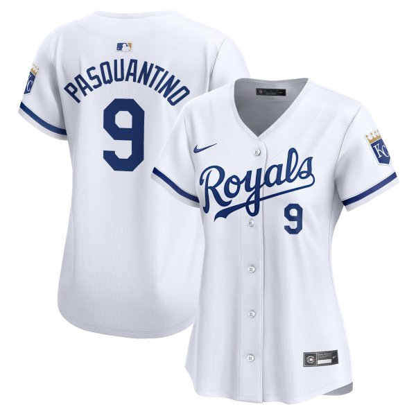 Women's Kansas City Royals Vinnie Pasquantino Nike White Home Limited Player Jersey