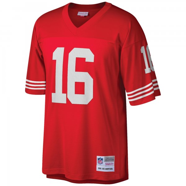 Men's San Francisco 49ers Joe Montana Mitchell & Ness Scarlet Big & Tall 1990 Retired Player Replica Jersey