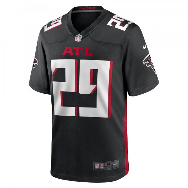 Men's Atlanta Falcons Micah Abernathy Nike  Black Team Game Jersey