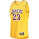 Youth Los Angeles Lakers LeBron James Fanatics Gold Fast Break Player Jersey - Icon Edition