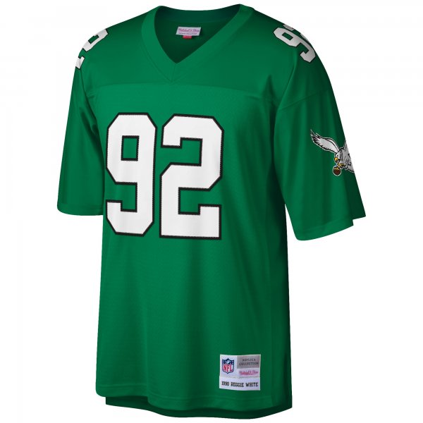 Men's Philadelphia Eagles Reggie White Mitchell & Ness Kelly Green Big & Tall 1990 Retired Player Replica Jersey