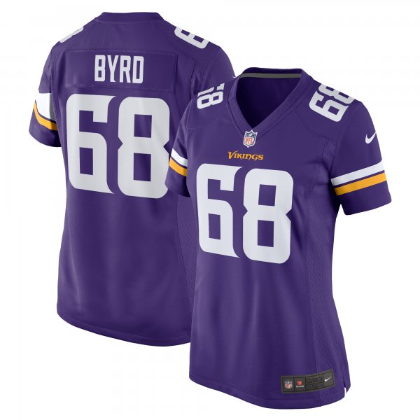 Women's Minnesota Vikings Henry Byrd Nike  Purple Team Game Jersey